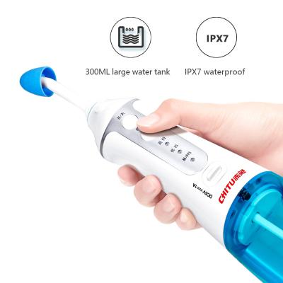 China Easy Operation Rechargeable Electric Nasal Irrigation Washer for Nose Anti Choking Sinusitis Impulsive Nasal Irrigator for sale