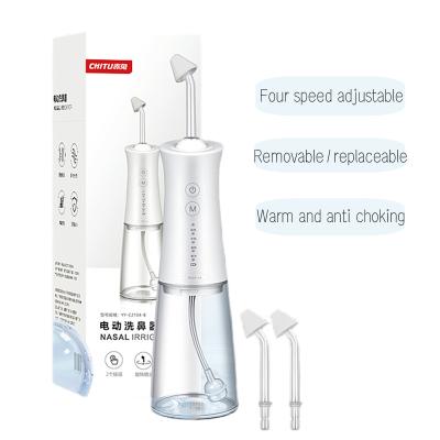 China Reusable Wholesale Electric Nasal Irrigator Nose Cleaner Pulsating Rhinitis Wash Irrigation Rechargeable for sale