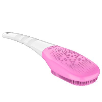 China Shower Body Electric Cleaning Tool Long Handle Vibrating Massage Brush Multifunctional Long Handle Bath Brush for sale