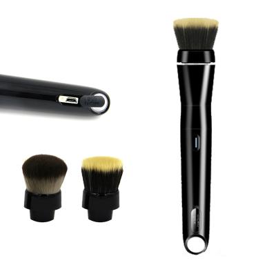 China Daily Foundation Electric Loose Powder Fan Brush Set Makeup Tool Makeup Brush for sale