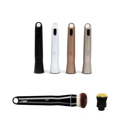 China Fan Brush USB Rechargeable Electric Makeup Brush Electric Rotating ABS Handle Makeup Brush for sale