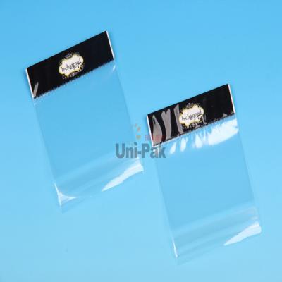 China Custom Clear Opp Plastic Bags With Self Adhesive Tape And Hanging Header for sale