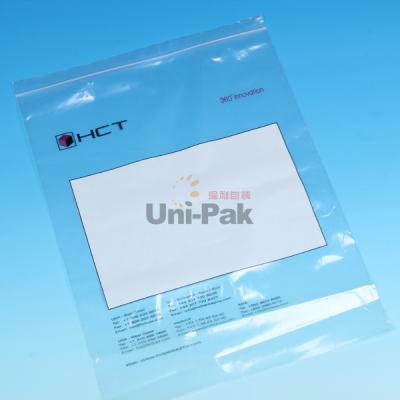 China Customized Transparent Opp Plastic Bags With Zipper Or Adhesive Tape for sale