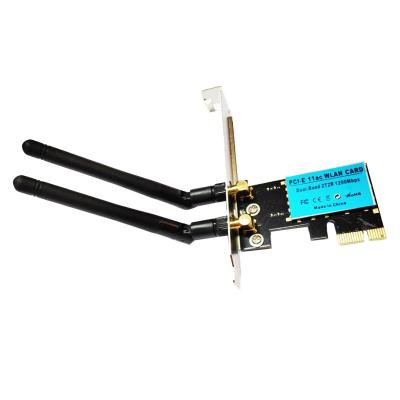 China 2.4G&5.8G 1200M PCIE wifi card desktop dual band wireless adapter for sale