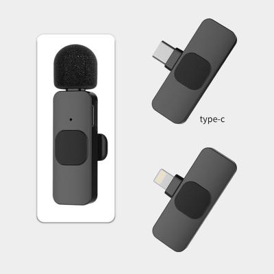 China Plug and Play Clip Wireless Microphone Clip Wireless Microphone Live Video Online Recording USB C Mobile Phone for sale