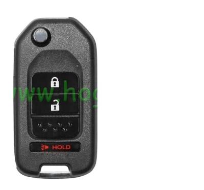 China Supports 86 Car Brands Xhorse XKHO02EN Wire Remote Key For Honda Flip 2+1 Buttons for sale