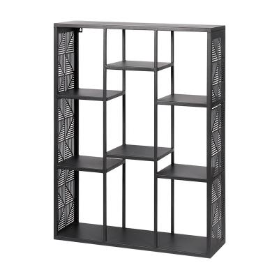 China Contemporary Wall Mount Shelf Floating Metal Storage Corner Rack For Bedroom Bathroom Living Room for sale