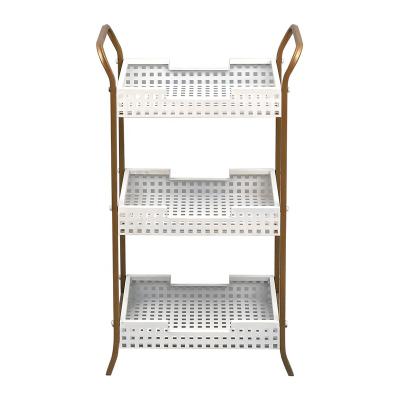 China Multi-Function Multifunctional Kitchen Storage Organization Home Rack 3 Layer Basket Kitchen Shelf for sale