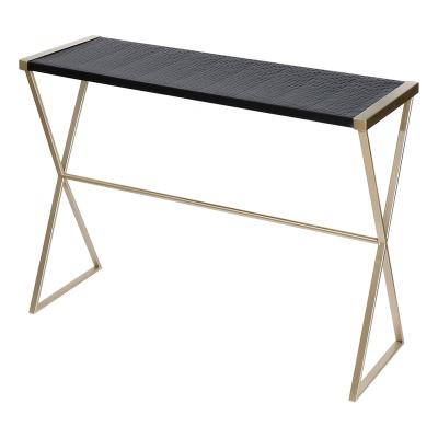 China Contemporary Slim Narrow Entryway Furniture Midway Table Console Decorative Metal Shelf Set for sale