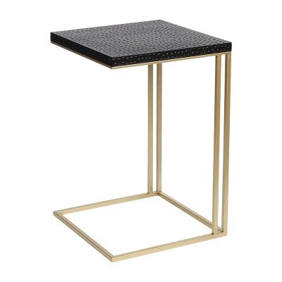 China 1 Tier Stand Side Table End Tables Bedside Living Room Furniture Modern Style Bedroom Movable Slide Under Couch Sofa Tables Set for sale