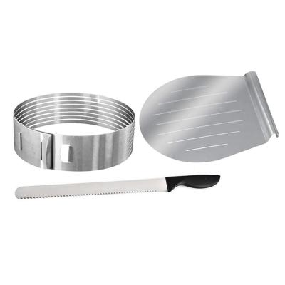 China Viable adjustable cake slicing set with 12 inch knife for baking for sale