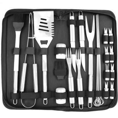 China Hot Selling Welded 29 Piece Stainless Steel BBQ Utensil Set for sale