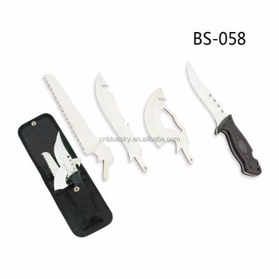 China PP Blade Outdoor Fixed Knife Straight Knife Hunting Knife for sale