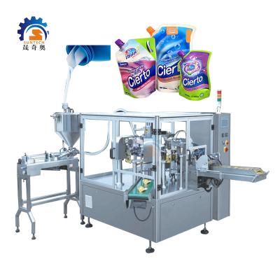 China Food Doypack Packing Machine 500ml 1L 2L Laundry Detergent Soap Liquid Pouch With Lid Packing Machine for sale