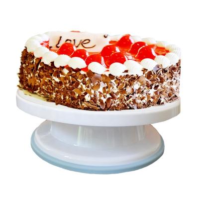 China Hot Sale Cake Stand Tool Plastic Cake Turntable Rotating White Decorating Baking Wholesale Supplier Viable for sale