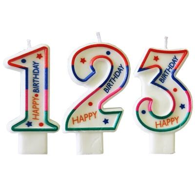 China Birthdays Happy Birthday Cake Party Novelty Candles Numbers for sale