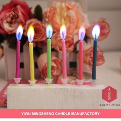 China 12pcs Colorful Magic Flame Birthday Candle, Color Flame Candle, Party Birthday Candles for sale