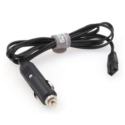 China Car Cigarette Lighter 12V to DC 2 Pin Lead Plug Power Supply Cable for Cool Box Mini Fridge Car 12v-dc2f Portable Car Cooler for sale