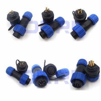 China Automotive SP13 2 3 4 5 6 7 9 Pin Waterproof Plug Socket Connectors for sale