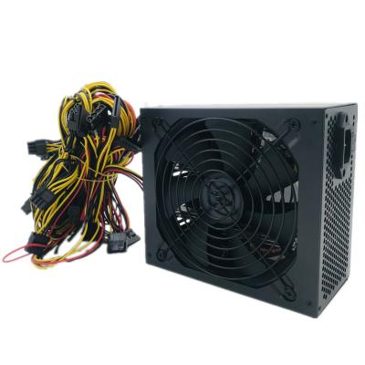 China New 1800W Multi-Channel Desktop Computer Power Supply Supports 16 PCI-E Multi Interfaces Graphics Card Power Supply for sale