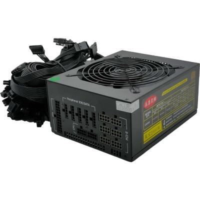 China New Full Module 2000W Desktop Computer Desktop Power Supply Support 100V-264V Special Power Supply Input 6 Card 8 Graphi Card for sale