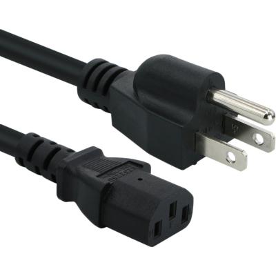 China Camera US Security Power Cord 16A Three-hole Plug High Temperature Resistant for sale