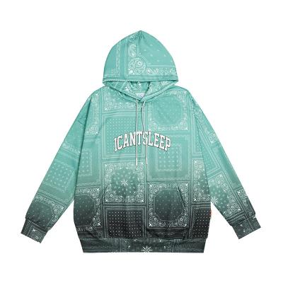 China Custom 3d hoodies Anti-wrinkle 2 embroidery drop shoulder blast heavy cotton full color printing hoodie and sweatshirt for sale