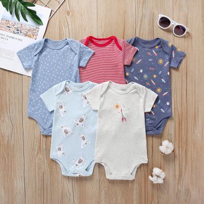 China Lovely Baby Jumpsuit Cotton Knitted Cartoon Baby Romper By High Quality Custom Made Jumpsuit for sale