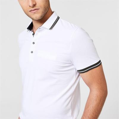 China 100% Plain High Quality Cotton Summer Anti-wrinkle T-shirts Custom Logo Embroidered Mens Polo Shirt for sale