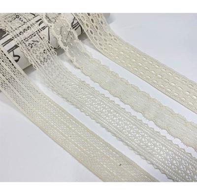 China Other Clothing Accessories Manufacturer In China Flower Embroidery Lace Cotton Lace Trim for sale