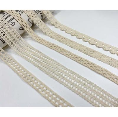 China Sustainable Garment Decoration Accessories Clothing Lace Cotton Embroidery Lace Materials Cotton for sale