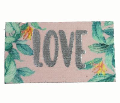 China Other Fashion Product Alphabets Patches Flower Embroidered Patches Sequin Patch for sale