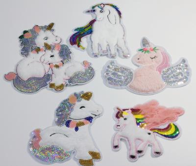 China Other New Unicorn Patches Sequin Patches For Clothes Clothing Accessories for sale