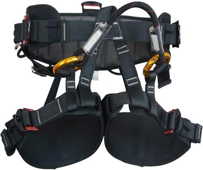 China Adult Outdoor Climbing Safety Half Bust Harness Rescue Climbing Aerial Work Body Safety Harness for sale