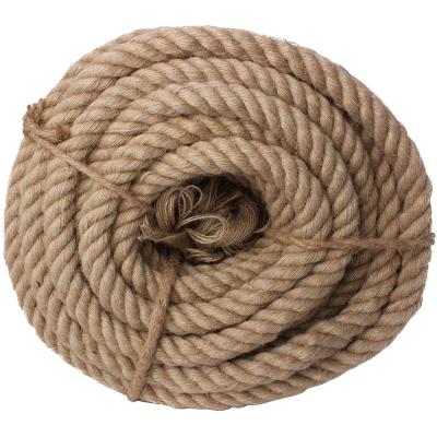 China High Quality Braided Sisal Rope Custom 1mm-20mm Hemp Bundling Rope Bulk Decorative Jute Rope for sale