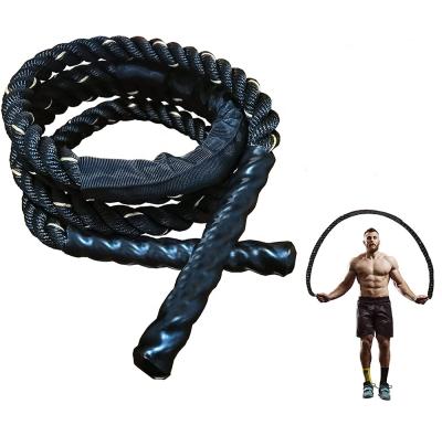 China Durable 25mm 38mm 50mm Heavy Duty Battle Rope Heavy Duty 25mm 38mm 50mm Fitness Jump Rope Polyester Jump Rope for sale