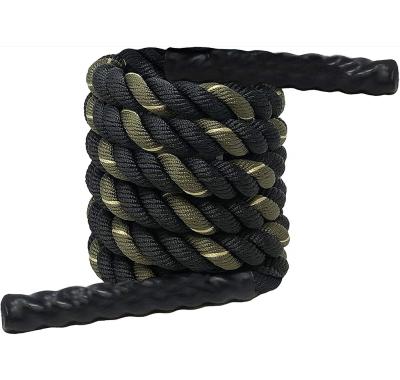 China Polyester Heavy Battle Training Gym Durable Fitness Battle Rope Workout Jumping Jump Rope for sale