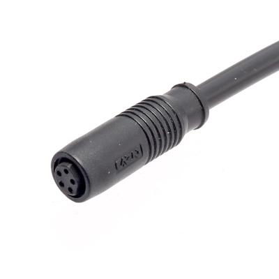 China Electronic M8 Connector Snap-in Type 3 4 5 6 Straight 8 Pin Cable Bayonet Connector Molding Plug for sale