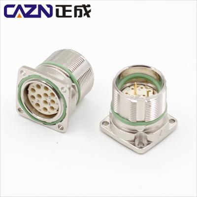 China Automotive signal M23 square socket 4 6 7 9 12 16 17 19pin connector intercontec m23 connector for sale