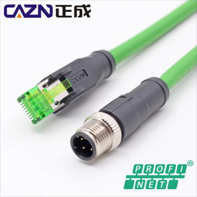 China Profinet Automotive Ethernet Automated Production Use IEC 61784 M12 D Code Industrial Connector for sale