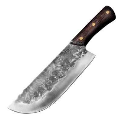 China Sustainable Western Style Chef Knives Meat Cutting Knife Carbon Steel Knife for sale