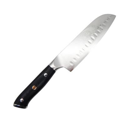 China 8 Inches Viable Chef Knife and 7 Inches Full Tang Military Grade Santoku Knife G10 Handle Damascus Knife for sale