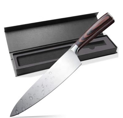 China 8 Inch Sharp High Carbon Stainless Steel Sustainable Kitchen Knife With Ergonomic Handle Chef Knife for sale