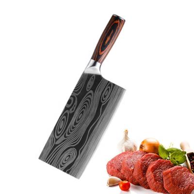 China Durable 7 Inch Forged Stainless Steel Chopper Knife Multipurpose Chinese Chef's Knife With Pakkawood Handle For Home Kitchen for sale