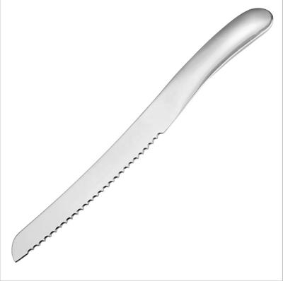 China Sustainable Bread Knife Ultra Sharp Stainless Steel Professional Grade Bread Cutter Cuts Thick Loaves Effortlessly Ideal for Slicing Bread for sale