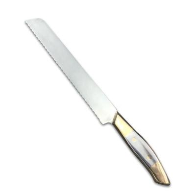 China Durable Serrated Wide Wavy Utility Knife Edge Knife Stainless Steel Kitchen Toast Bread Knife For Cutting Crispy Breads Cake Bagel for sale