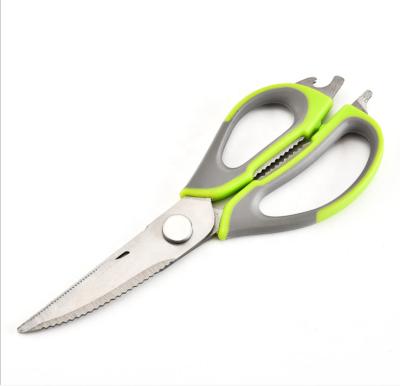 China PP+TPR kitchen shears,premium heavy duty ultra sharp multifunctional shears stainless steel kitchen scissors for sale