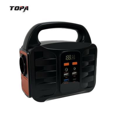 China TOPA 110v 220v 150 Watt Outdoor Portable Power Station 140.4Wh Home Application 150w Home Solar Generator for sale