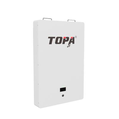 China TOPA 51.2V 184Ah Deep Cycle Wall Mounted Solar Battery Storage Systems 10KWh LiFePO4 Lithium Battery Power Wall 51.2V/184Ah for sale