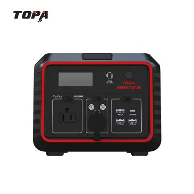 China TOPA 300W 296Wh Solar Plastic Bank 20000mah Portable Charging Station for sale